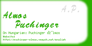 almos puchinger business card